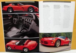 1994 Chrysler International Viper Foreign Dealer Sales Brochure German Text V10