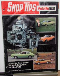 1970 October Ford Shop Tips Vol 9 No 2 Autolites New Model 5200-C Carburetor