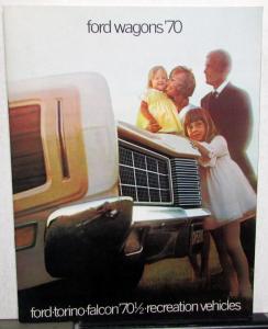 1970 Ford Wagons Sales Brochure Full Size Torino Falcon Revised 1/70