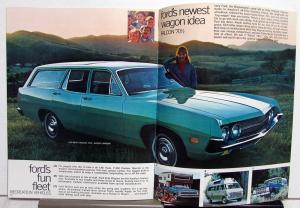 1970 Ford Wagons Sales Brochure Full Size Torino Falcon Revised 1/70