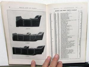 1915 Studebaker Price & Parts List Model A 30 Book Original