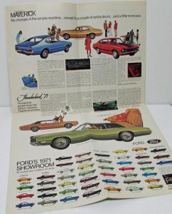 1971 Fords Folder Full Size Mustang Maverick Pinto Torino Thunderbird