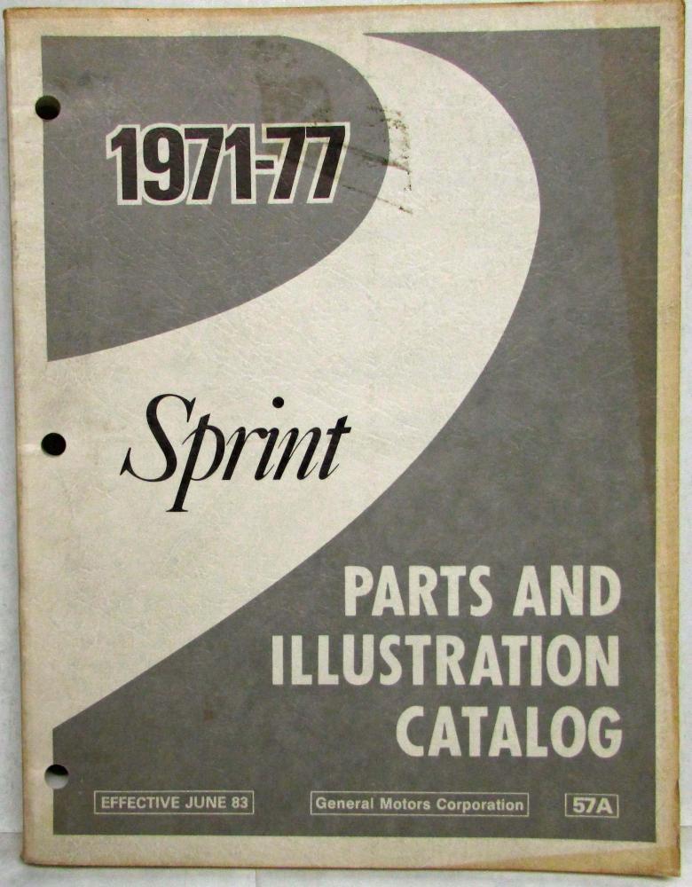 1971 1972 1973 1974 1975 1976 1977 GMC Sprint Dealer Parts Book Catalog Truck