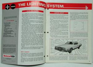 1971 October Ford Shop Tips Vol 10 No 2 Lighting Systems Tips on Servicing