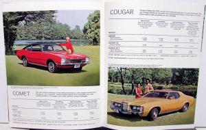 1971 Ford Lincoln Mercury Full Line Sales Brochure sent to Shareholders