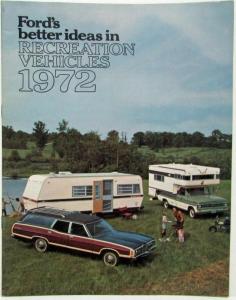 1972 Ford Recreation Vehicles Sales Brochure Bronco Ranchero Full Size