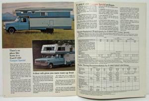 1972 Ford Recreation Vehicles Sales Brochure Bronco Ranchero Full Size
