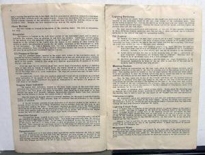 1934 Studebaker Dictator Operation & Care Owners Manual Original