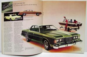 1974 Ford Full Size Sales Brochure LTD Brougham Galaxie 500 Custom 500 Wagons