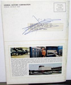 1971 General Motors Annual Report Chevrolet Pontiac Buick Cadillac Oldsmobile