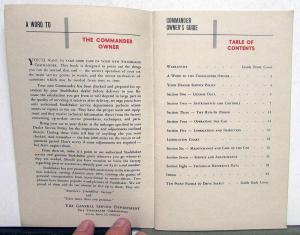 1947 Studebaker Commander Owners Manual Guide Original