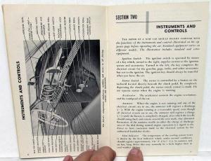 1948 Studebaker Land Cruiser Owners Manual Guide Original