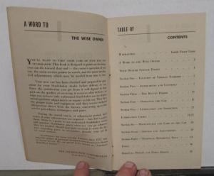1949 Studebaker Land Cruiser Owners Manual Guide Original