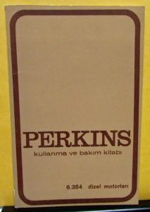 1973 Perkins Diesel Owner Operator Manual Turkish Text Turkey Foreign Rare