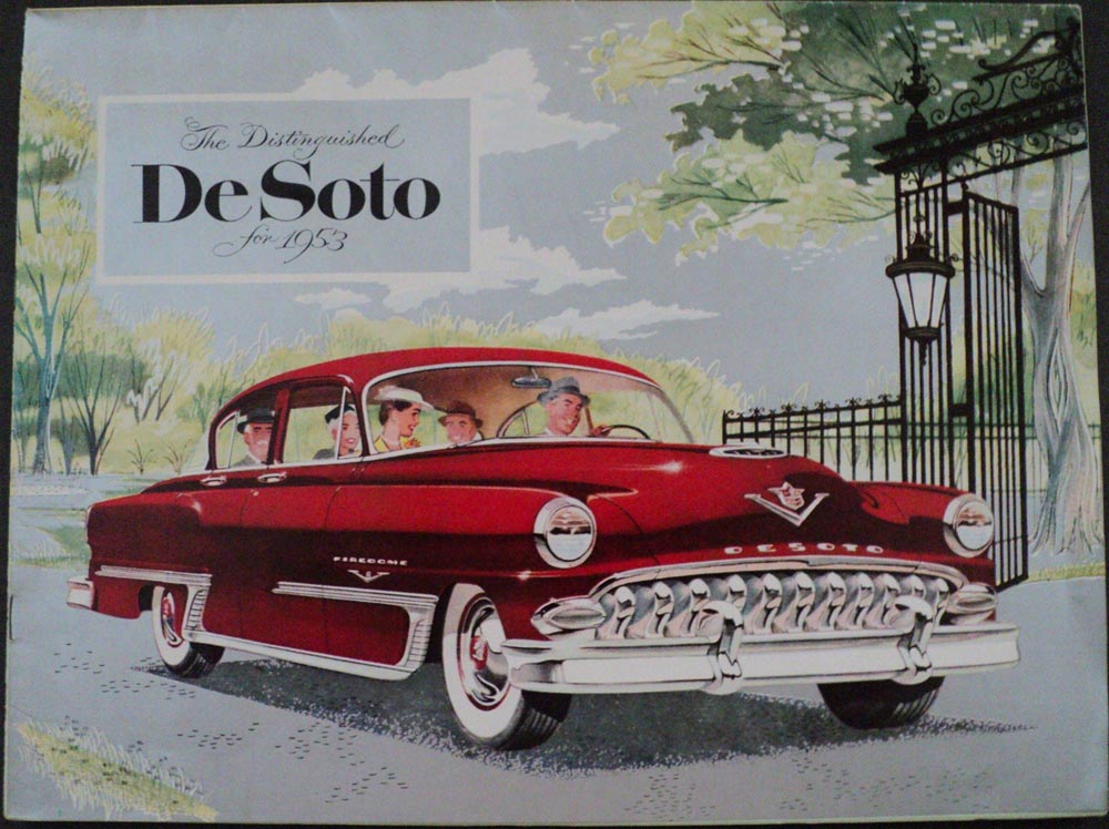 1953 DeSoto Fire Dome V8 Powermaster 6 Sportsman Limo Oversized Sales Brochure