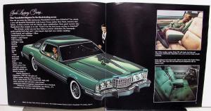 1975 Ford Thunderbird Jade Luxury Group Sales Brochure
