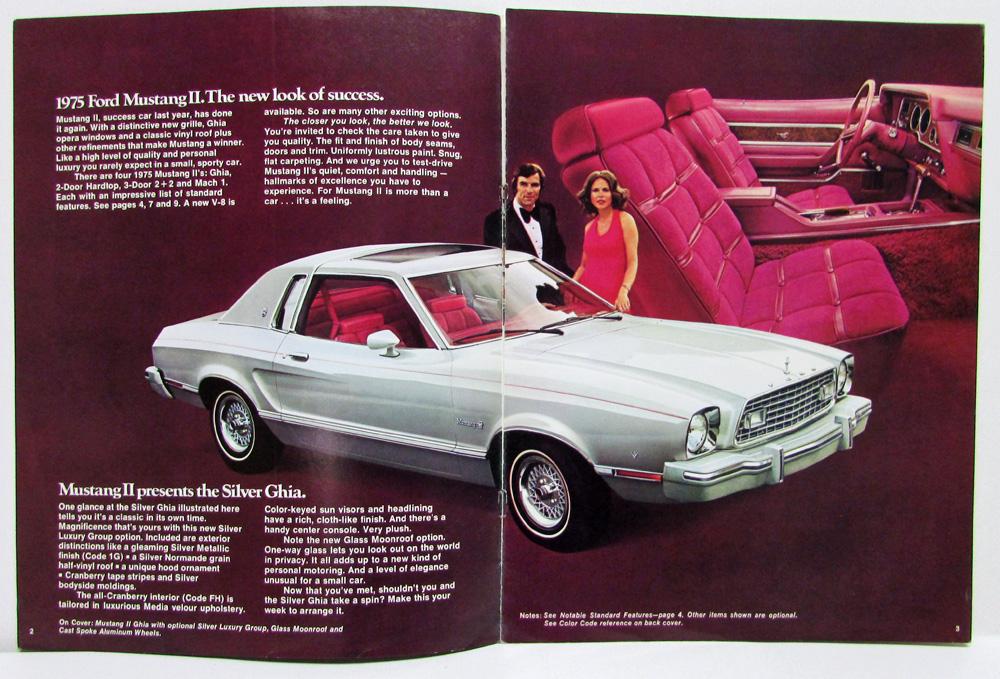 1975 FORD MUSTANG II DEALERSHIP PROMO POSTCARD NEW ORIG 
