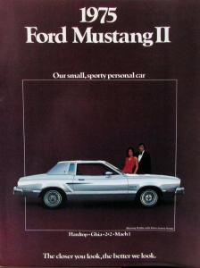 1975 Ford Mustang II Hardtop Ghia 2+2 Mach 1 Sales Brochure Original