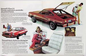 1975 Ford Mustang II Hardtop Ghia 2+2 Mach 1 Sales Brochure Original