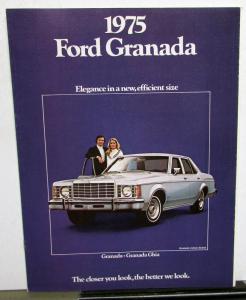 1975 Ford Granada Sales Brochure w Foldout Pages