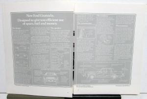 1975 Ford Granada Sales Brochure w Foldout Pages