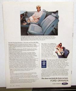 1975 Ford Granada Sales Brochure w Foldout Pages