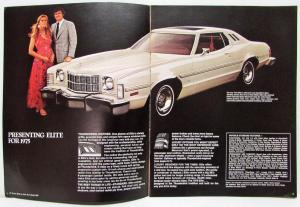 1975 Ford Elite Sales Brochure