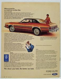 1975 Ford Elite Sales Brochure