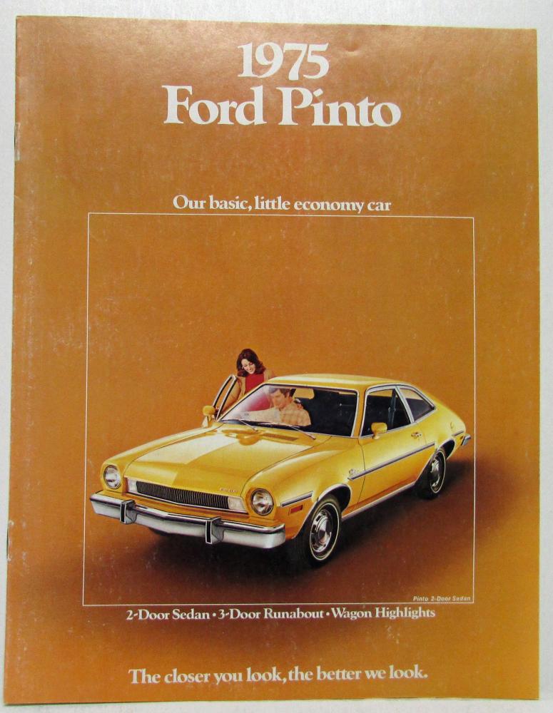 1975 Ford Pinto Sales Brochure Our Basic Little Economy Car