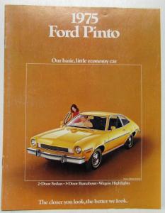 1975 Ford Pinto Sales Brochure Our Basic Little Economy Car