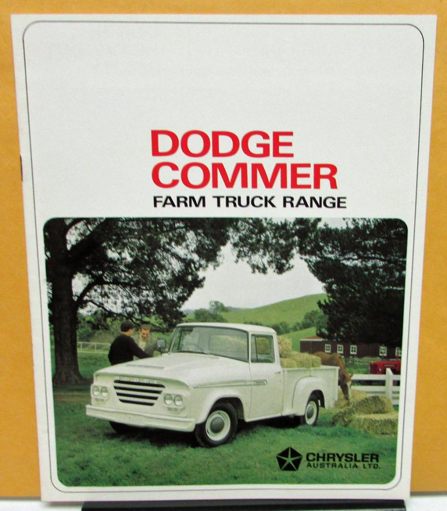 1972 Dodge Commer Australian Truck Dealer Brochure Utility Series 1 2 3 4 5 & 6