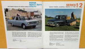 1972 Dodge Commer Australian Truck Dealer Brochure Utility Series 1 2 3 4 5 & 6