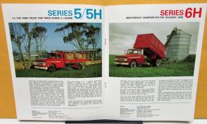 1972 Dodge Commer Australian Truck Dealer Brochure Utility Series 1 2 3 4 5 & 6