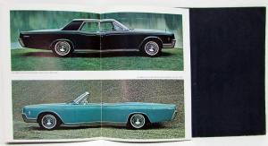 1966 Lincoln Continental Sales Brochure Special Report to Fine Car Buyers
