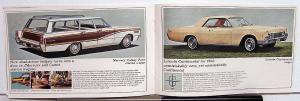 1966 Lincoln Mercury Sales Brochure Presents the Move Ahead Cars Mailer