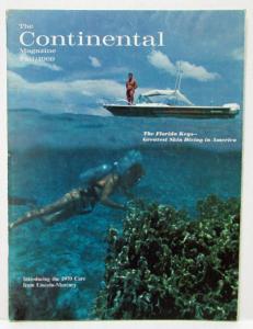 Fall 1969 The Continental Magazine Florida Keys Intro 1970 Lincoln Mercury Cars