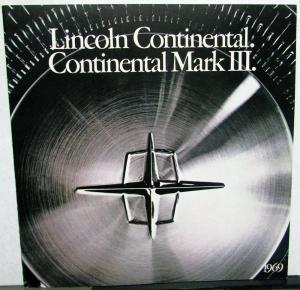 1969 Lincoln Continental and Mark III Sales Brochure