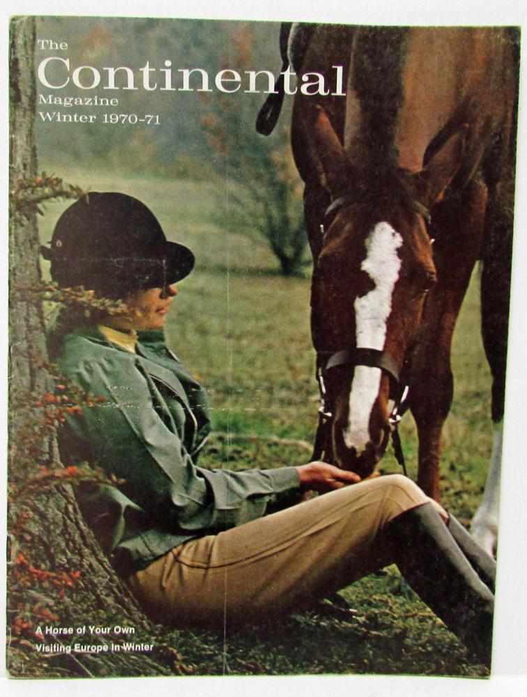 1970 1971 Continental Magazine Vol 11 No 1 Fifty Years of a Great Motorcar Orig
