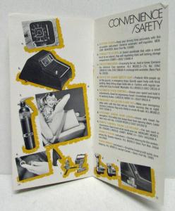 1971 Lincoln Mercury Accessories Sales Brochure Continental Montego Cougar