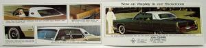 1972 Lincoln Continental Town Car Custom Conversion Sales Folder by Eagle Coach