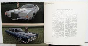 1972 Lincoln Continental Mark IV Sales Brochure Mailer