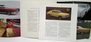 1972 Lincoln Continental Town Car Sales Brochure Mailer w Envelope & Capri Sheet