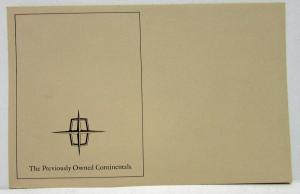1972 Lincoln Previously Owned Continentals Sales Folder