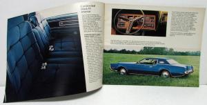1972 Lincoln Mercury Sales Brochure Continental Mark IV Marquis Monterey Cougar