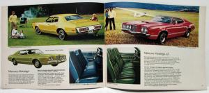 1972 Lincoln Mercury Sales Brochure Continental Mark IV Marquis Monterey Cougar