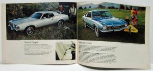 1972 Lincoln Mercury Sales Brochure Continental Mark IV Marquis Monterey Cougar