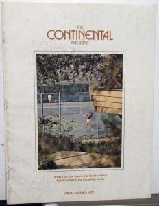 Spring Summer 1972 The Continental Magazine Pantera Achievement of 2 Continents