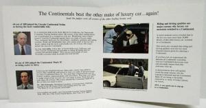 1973 Lincoln Continental Sales Folder with Thank You Card and Envelope