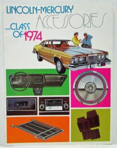 1974 Lincoln Mercury Accessories Sales Brochure Full Capri Montego Cougar Comet