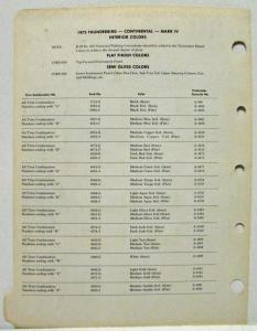 1975 Lincoln Continental Mark IV and Thunderbird Paint Chips by Rinshed Mason